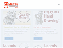 Tablet Screenshot of mydrawingtutorials.com